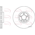 Apec Red Vented Brake Disc (DSK2835) Fits: Land Rover