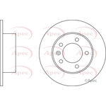 Apec Red Solid Brake Disc (DSK2839)