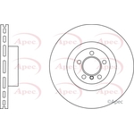 Apec Red Vented Brake Disc (DSK2879) Fits: Land Rover
