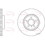 Apec Red Vented Brake Disc (DSK2901) Fits: Infiniti