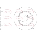 Apec Red Vented Brake Disc (DSK2905) Fits: Land Rover