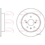 Apec Red Solid Brake Disc (DSK2957)