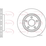 Apec Red Vented Brake Disc (DSK2960) Fits: Chrysler
