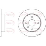 Apec Red Solid Brake Disc (DSK297)