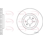 Apec Vented Brake Disc (DSK2973) Fits: Peugeot