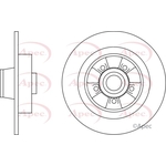 Apec Red Solid Brake Disc (DSK2984) Fits: Renault