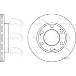 Apec Red Vented Brake Disc (DSK2988) Fits: Ssangyong