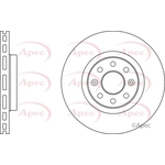 Apec Red Vented Brake Disc (DSK2998) Fits: Chevrolet