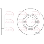 Apec Red Solid Brake Disc (DSK301)