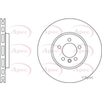 Apec Red Vented Brake Disc (DSK3013)