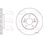 Apec Vented Brake Disc (DSK3015) Fits: Hyundai