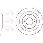 Apec Red Solid Brake Disc (DSK3018)