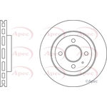Apec Red Vented Brake Disc (DSK3026) Fits: Chevrolet