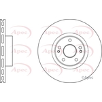 Apec Vented Brake Disc (DSK3028) Fits: Hyundai