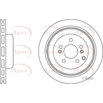 Apec Red Vented Brake Disc (DSK3029) Fits: Hyundai