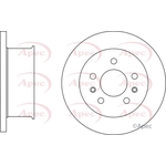 Apec Red Solid Brake Disc (DSK3036) Fits: VW