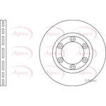 Apec Red Vented Brake Disc (DSK3037) Fits: Mazda