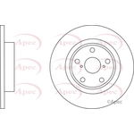 Apec Red Solid Brake Disc (DSK3053) Fits: Suzuki