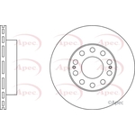 Apec Vented Brake Disc (DSK3055) Fits: Renault