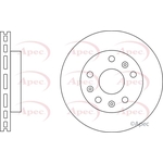 Apec Vented Brake Disc (DSK3058) Fits: Peugeot
