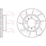 Apec Vented Brake Disc - Drilled (DSK3060) Fits: Porsche