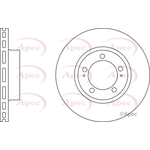Apec Vented Brake Disc (DSK3067) Fits: Toyota