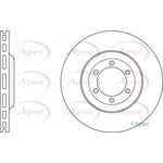 Apec Red Vented Brake Disc (DSK3076) Fits: Isuzu
