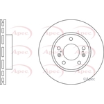 Apec Vented Brake Disc (DSK3080) Fits: Suzuki