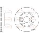 Apec Vented Brake Disc (DSK3081)