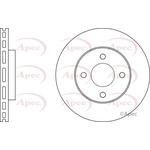 Apec Vented Brake Disc (DSK3092) Fits: Nissan