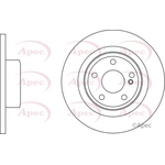 Apec Red Solid Brake Disc (DSK3097) Fits: Mercedes