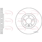 Apec Red Vented Brake Disc (DSK3117)