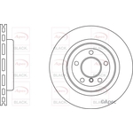 Apec Black Vented Two-Piece Brake Disc (DSK3135B) Fits: BMW Front Axle Left
