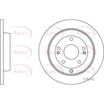 Apec Solid Brake Disc (DSK3159)