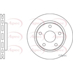 Apec Red Vented Brake Disc (DSK3160)