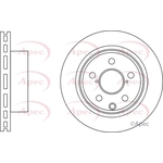 Apec Red Vented Brake Disc (DSK3165) Fits: Subaru