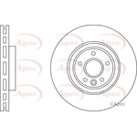 Apec Vented Brake Disc (DSK3183) Fits: Jaguar