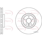 Apec Vented Brake Disc (DSK3184) Fits: Jaguar