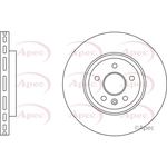 Apec Red Vented Brake Disc (DSK3191)