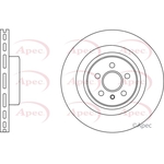 Apec Red Vented Brake Disc (DSK3195) Fits: Mercedes