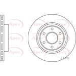 Apec Vented Brake Disc (DSK3225) Fits: Nissan