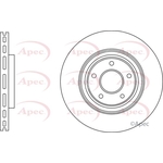 Apec Vented Brake Disc (DSK3227) Fits: Nissan