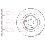 Apec Red Vented Brake Disc (DSK3229) Fits: Mercedes