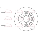 Apec Solid Brake Disc (DSK3246) Fits: Peugeot