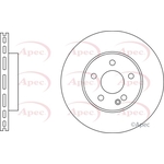 Apec Red Vented Brake Disc (DSK3272) Fits: Mercedes