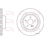 Apec Red Vented Brake Disc (DSK3274) Fits: Mercedes