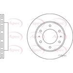 Apec Red Vented Brake Disc (DSK3288) Fits: Mitsubishi