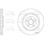 Apec Vented Brake Disc (DSK3306) Fits: Porsche