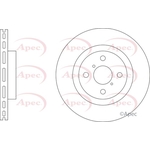 Apec Vented Brake Disc (DSK3323) Fits: Toyota