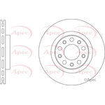 Apec Red Vented Brake Disc (DSK3339) Fits: Alfa Romeo